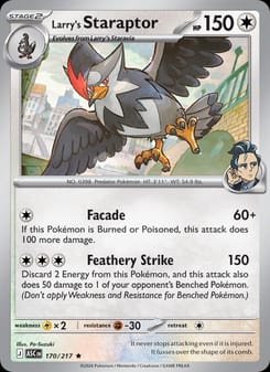 Larry's Staraptor 170/217 Rare – Ascended Heroes Pokémon card