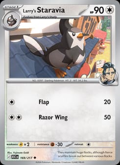 Larry's Staravia 169/217 Uncommon – Ascended Heroes Pokémon card