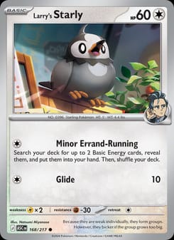 Larry's Starly 168/217 Common – Ascended Heroes Pokémon card