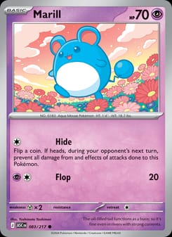 Marill 083/217 Common – Ascended Heroes Pokémon card