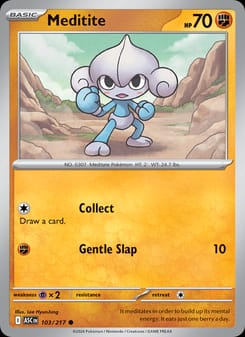 Meditite 103/217 Common – Ascended Heroes Pokémon card