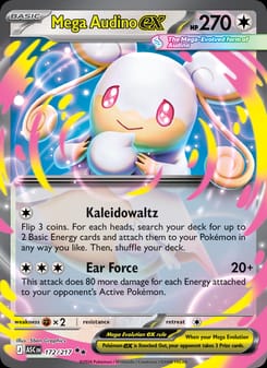 Mega Audino ex 172/217 Double Rare – Ascended Heroes Pokémon card