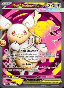 Mega Audino ex 253/217 Ultra Rare – Ascended Heroes Pokémon card
