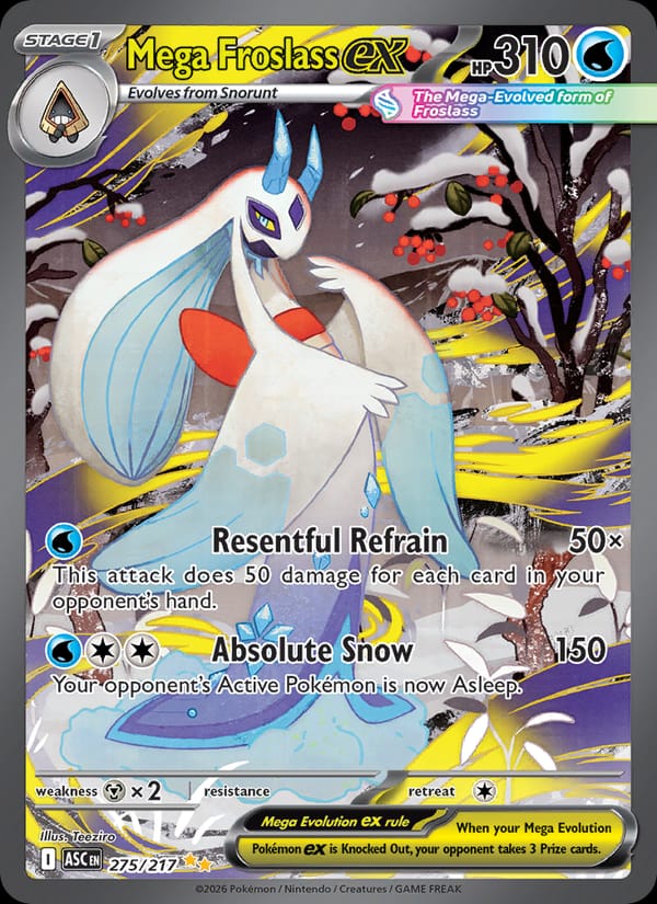 Mega Froslass ex 275/217 Ascended Heroes Pokémon card