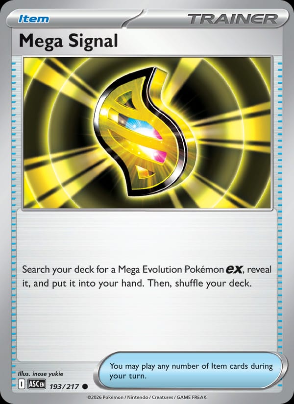 Mega Signal 193/217 Ascended Heroes Pokémon card