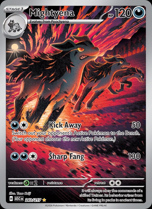 Mightyena 243/217 Ascended Heroes Pokémon card