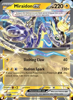 Miraidon ex 073/217 Double Rare – Ascended Heroes Pokémon card
