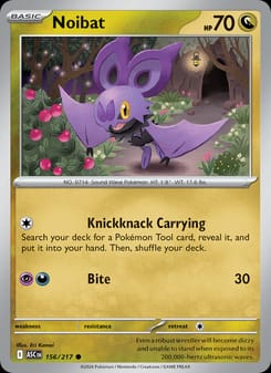 Noibat 156/217 Common – Ascended Heroes Pokémon card