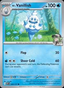 N's Vanillish 050/217 Common – Ascended Heroes Pokémon card