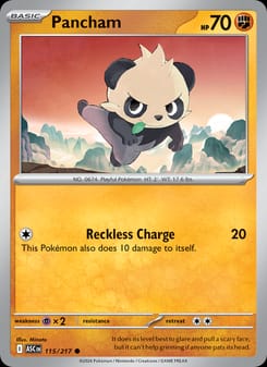 Pancham 115/217 Common – Ascended Heroes Pokémon card