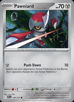 Pawniard 146/217 Common – Ascended Heroes Pokémon card