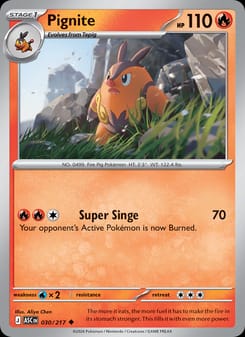 Pignite 030/217 Uncommon – Ascended Heroes Pokémon card