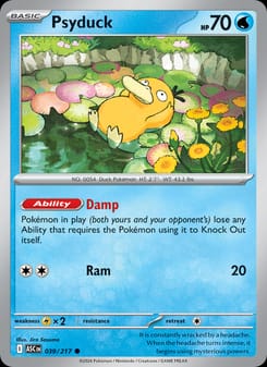 Psyduck 039/217 Common – Ascended Heroes Pokémon card