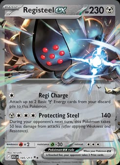 Registeel ex 145/217 Double Rare – Ascended Heroes Pokémon card