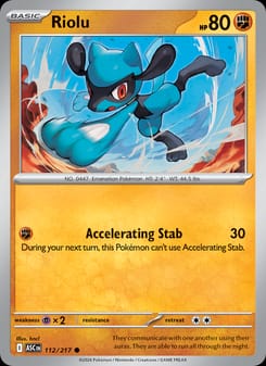 Riolu 112/217 Common – Ascended Heroes Pokémon card