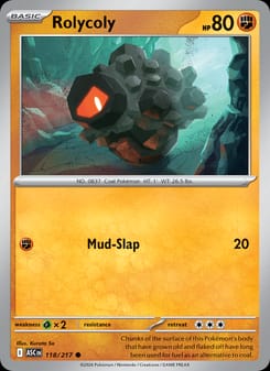 Rolycoly 118/217 Common – Ascended Heroes Pokémon card