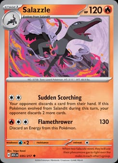 Salazzle 035/217 Uncommon – Ascended Heroes Pokémon card