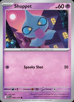 Shuppet 090/217 Common – Ascended Heroes Pokémon card