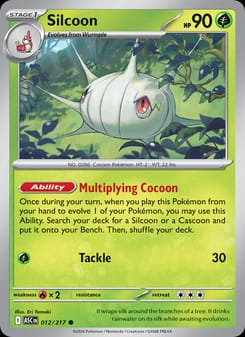Silcoon 012/217 Common – Ascended Heroes Pokémon card