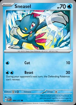Sneasel 044/217 Common – Ascended Heroes Pokémon card