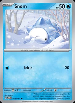 Snom 052/217 Common – Ascended Heroes Pokémon card