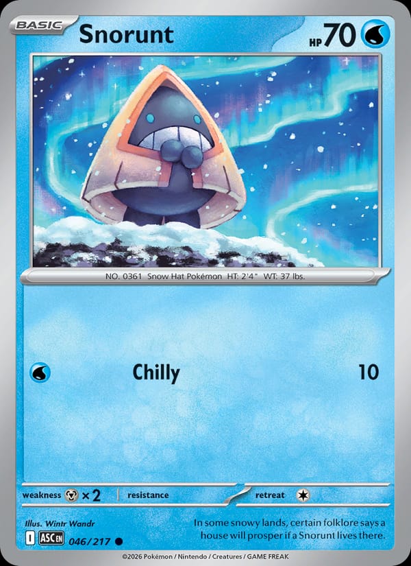 Snorunt 046/217 Ascended Heroes Pokémon card