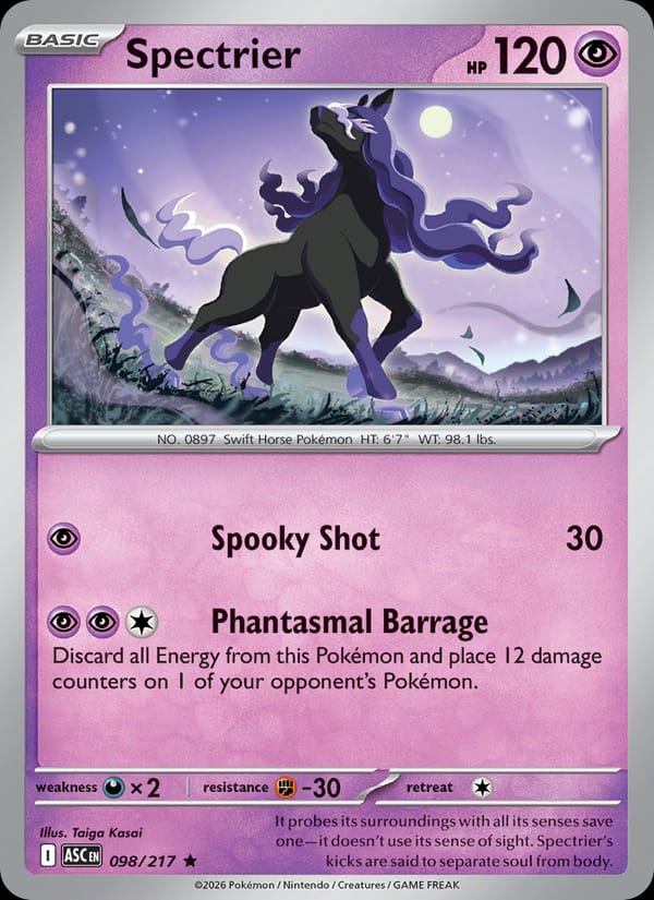 Spectrier 098/217 Ascended Heroes Pokémon card