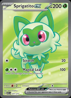 Sprigatito ex 251/217 Ultra Rare – Ascended Heroes Pokémon card