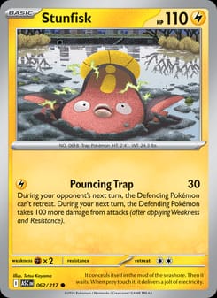 Stunfisk 062/217 Common – Ascended Heroes Pokémon card