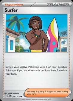 Surfer 200/217 Common – Ascended Heroes Pokémon card
