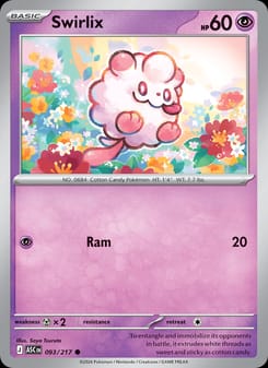 Swirlix 093/217 Common – Ascended Heroes Pokémon card