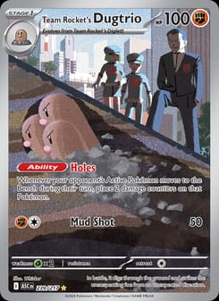 Team Rocket's Dugtrio 239/217 Illustration Rare – Ascended Heroes Pokémon card