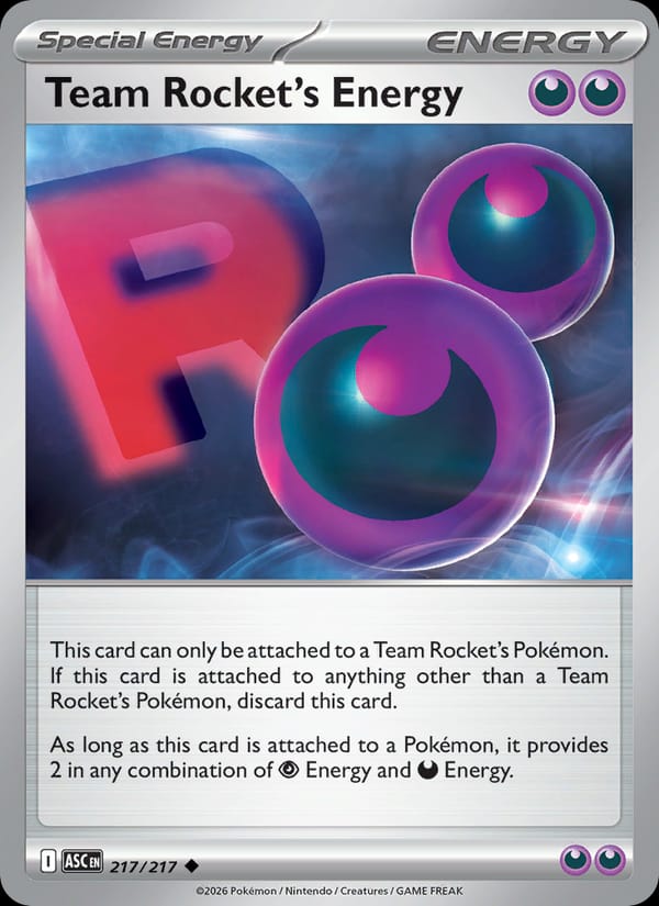 Team Rocket's Energy 217/217 Ascended Heroes Pokémon card