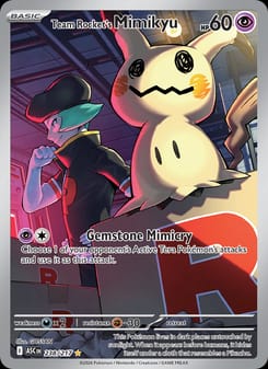 Team Rocket's Mimikyu 238/217 Illustration Rare – Ascended Heroes Pokémon card