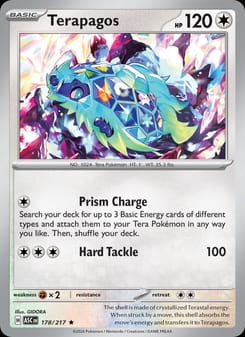 Terapagos 178/217 Rare – Ascended Heroes Pokémon card