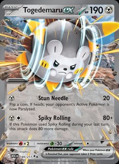 Togedemaru ex 149/217 Double Rare – Ascended Heroes Pokémon card