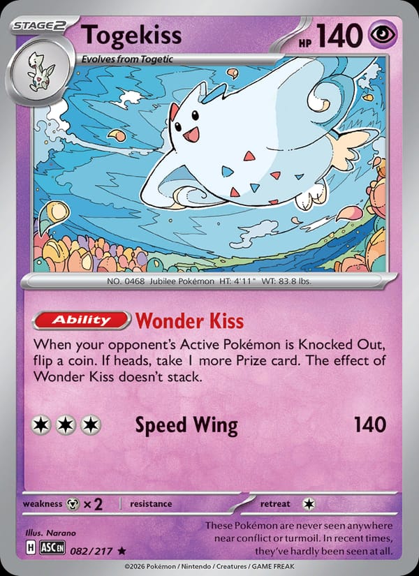 Togekiss 082/217 Ascended Heroes Pokémon card
