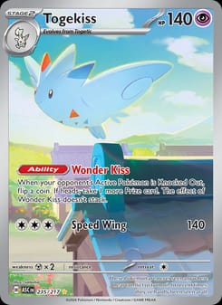 Togekiss 235/217 Illustration Rare – Ascended Heroes Pokémon card