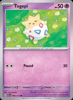 Togepi 080/217 Common – Ascended Heroes Pokémon card