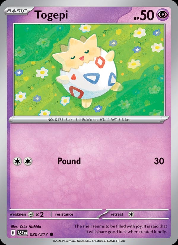 Togepi 080/217 Ascended Heroes Pokémon card