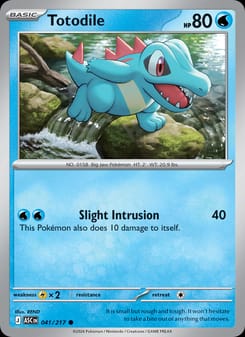 Totodile 041/217 Common – Ascended Heroes Pokémon card