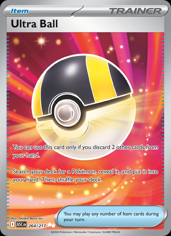 Ultra Ball 264/217 Ascended Heroes Pokémon card