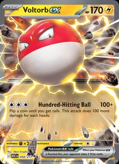 Voltorb ex 058/217 Double Rare – Ascended Heroes Pokémon card
