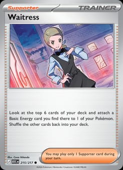 Waitress 215/217 Common – Ascended Heroes Pokémon card