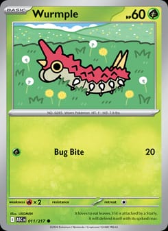 Wurmple 011/217 Common – Ascended Heroes Pokémon card