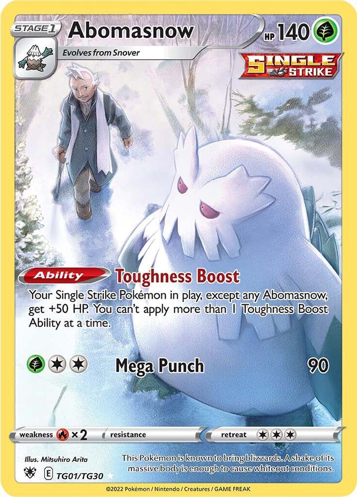 Abomasnow TG01/TG30 Astral Radiance Pokémon card