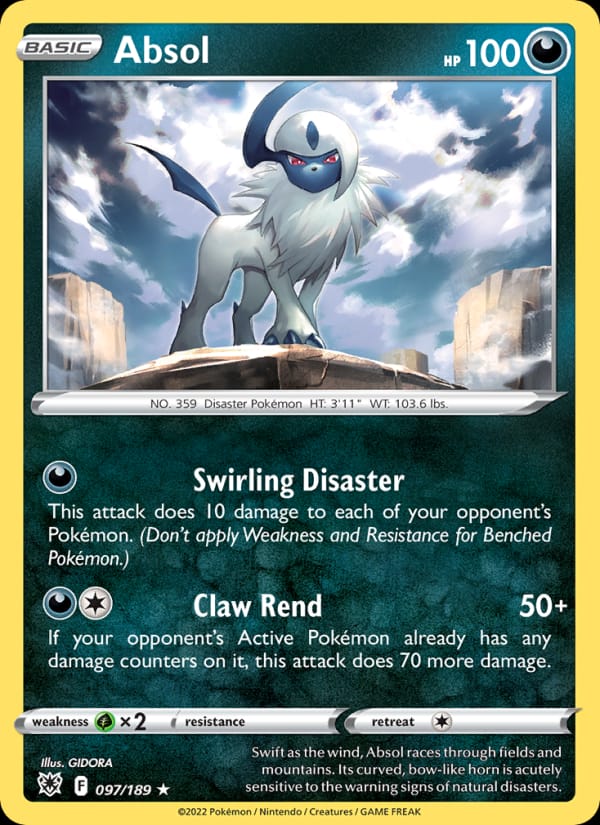 Absol 097/189 Astral Radiance Pokémon card