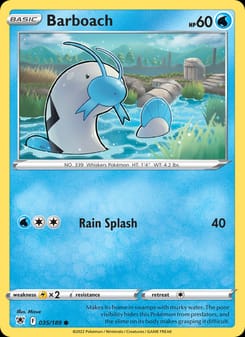 Barboach 035/189 Common – Astral Radiance Pokémon card