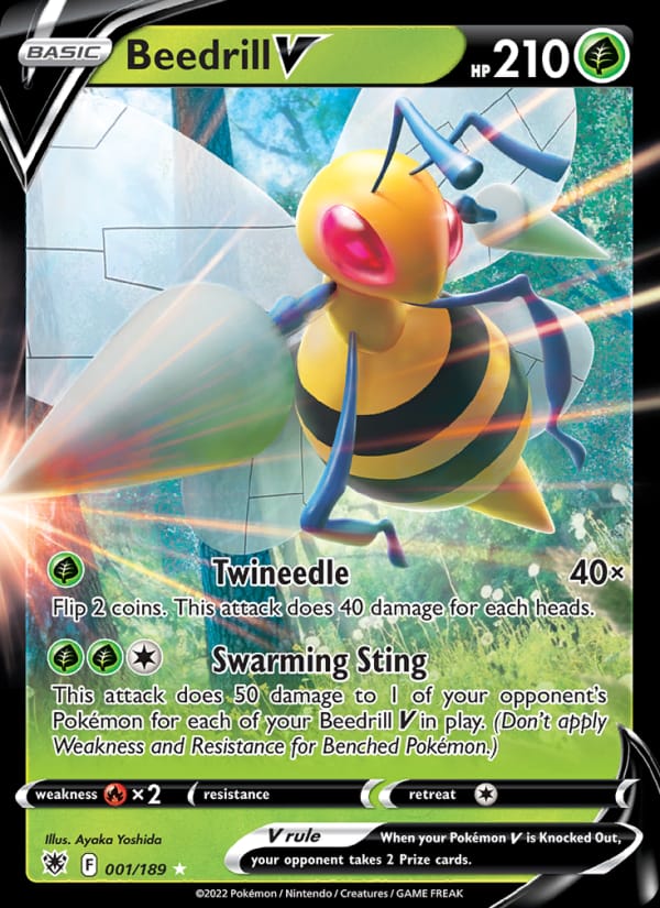 Beedrill V 001/189 Astral Radiance Pokémon card