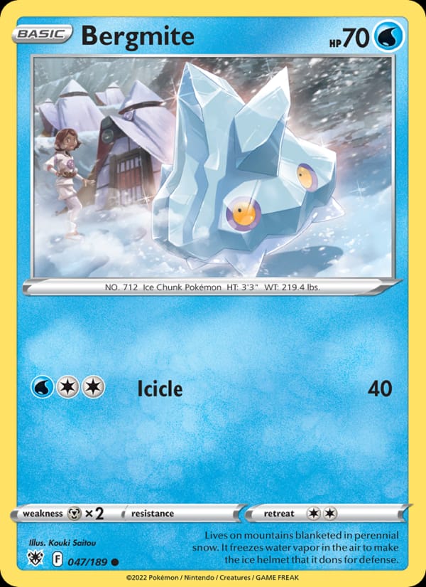 Bergmite 047/189 Astral Radiance Pokémon card